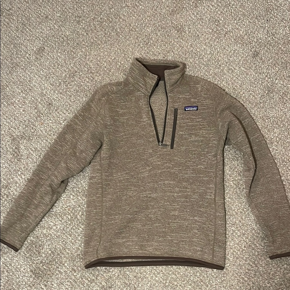 Patagonia Brown Zip Up Fleece Sweater